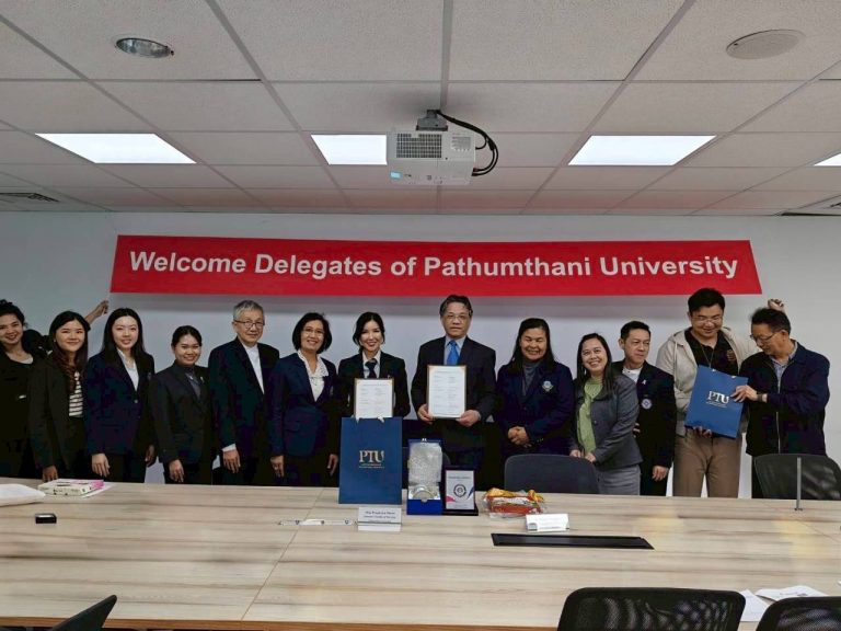 Pathumthani University Signs MOU with China Medical University to Strengthen Academic Cooperation in Health Sciences